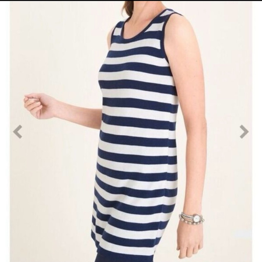 Chico's Zenergy Stripe Blocked Tunic